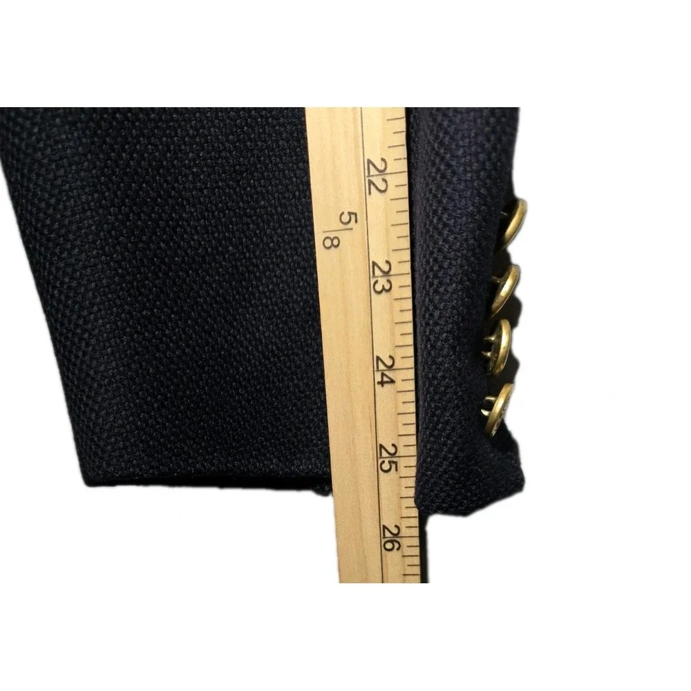 Chaps Ralph Lauren Hopsack Mens 42R Navy Virgin Wool Gold-Button Sport Coat